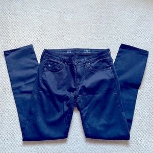 NEW AG The Stilt Cigarette leg black jeans